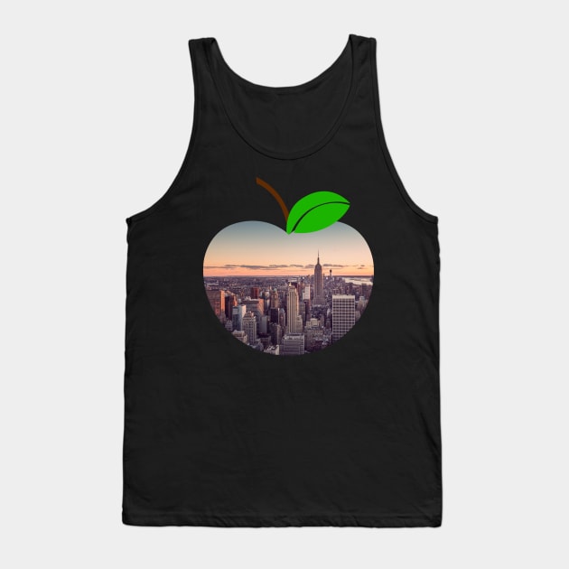 Manhattan Neighborhood New York Big City Apple Tank Top by twizzler3b